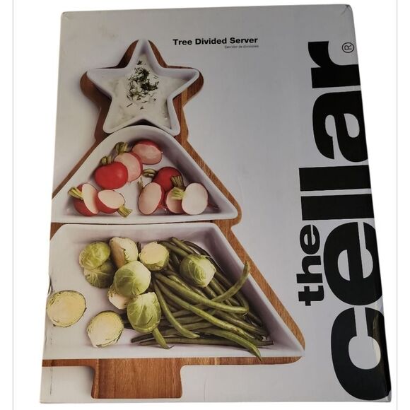 Holiday Cheer Tree 4-Pc. Divided Server - Picture 2 of 2